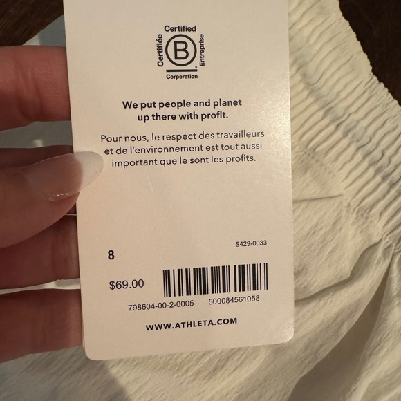 Athleta White Athletic Shorts Lightweight Comfort - Picture 5 of 10